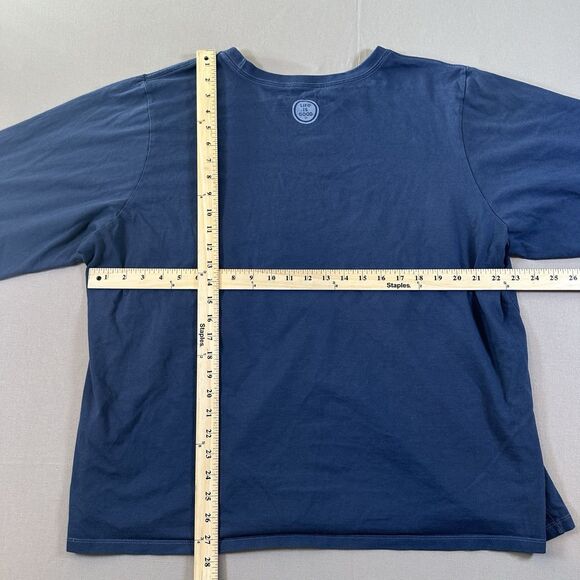 Life Is Good Long Sleeve Tee Christmas Lights Peace Sign 'Let It Shine' XXXL - Picture 6 of 6